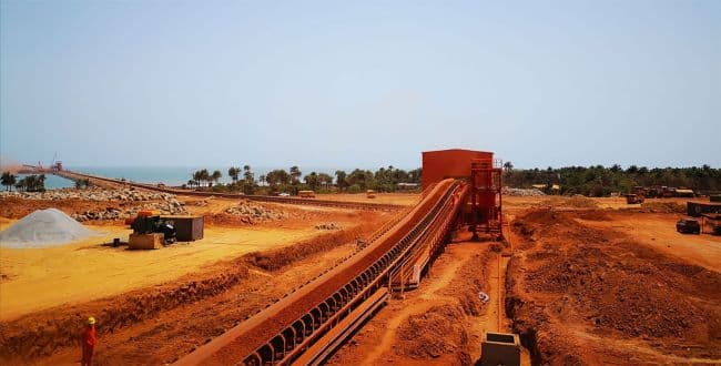 Băng tải tại dự án SPIC Guinea
