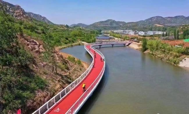 Cầu nổi Huangyachuan tại Wulian