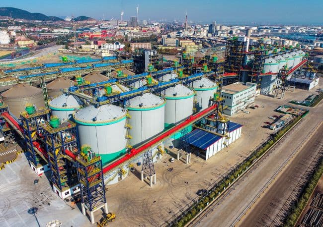 Hệ thống ngũ cốc rời Lanshan, Cảng Nhật Chiếu