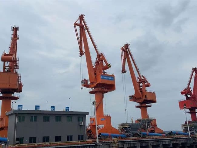 Cẩu chân đế 25T38M tại Hóa chất Xinpu Thái Hưng