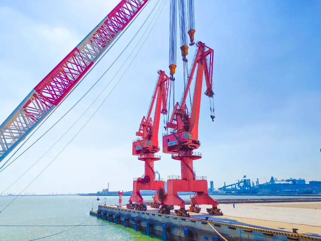 Dự án di dời cần trục cổng và phễu tại Cảng Sơn Đông