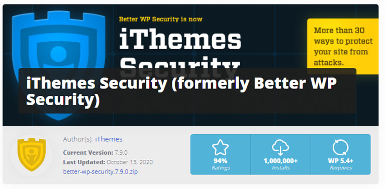 iThemes Security (trước đây là Better WP Security)
