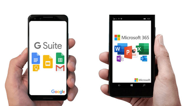 So sánh chi tiết Gsuite và Microsoft 365