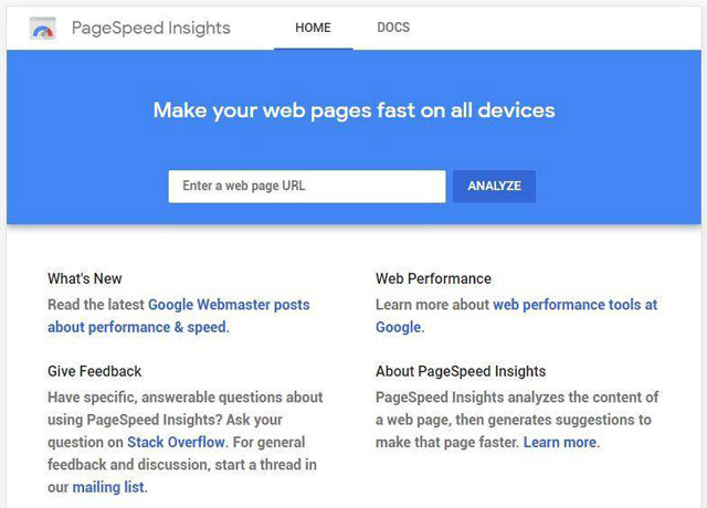  Sử dụng công cụ PageSpeed Insights để kiểm tra tốc độ tải trang web của bạn
