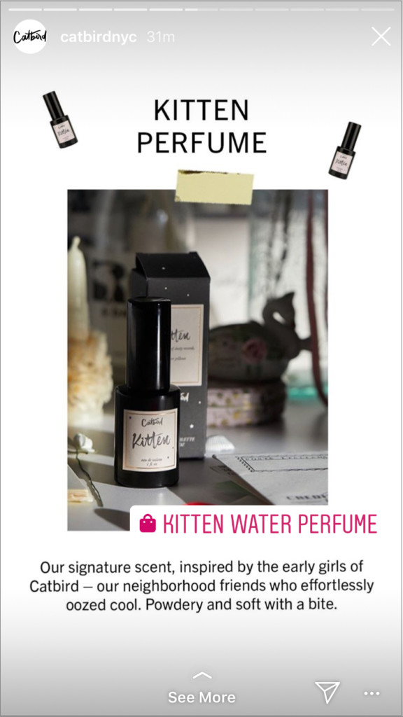 Cách kiếm tiền trên Instagram: Kitten Water Perfume